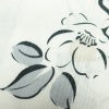 新品 浴衣 滝流れ織 国内染色 国内加工 女性用 綿 白 花 しつけ糸付き 未使用品 ゆかた レトロ シック モダン しっとり_画像7