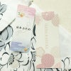 新品 浴衣 滝流れ織 国内染色 国内加工 女性用 綿 白 花 しつけ糸付き 未使用品 ゆかた レトロ シック モダン しっとり_画像15
