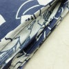 新品 浴衣 滝流れ織 国内染色 国内加工 女性用 綿 紺 花 しつけ糸付き 未使用品 ゆかた レトロ シック モダン_画像11