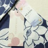 新品 浴衣 滝流れ織 国内染色 国内加工 女性用 綿 紺 花 しつけ糸付き 未使用品 ゆかた レトロ シック モダン_画像15