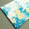 新品 浴衣 帯 2点セット 女性用 綿 平織 古典柄 浴衣 半幅帯 未使用品 花 青 蒼花 しっとり_画像10