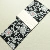 新品 浴衣 帯 2点セット 女性用 綿 平織 古典柄 浴衣 半幅帯 未使用品 唐草 黒_画像1