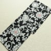 新品 浴衣 帯 2点セット 女性用 綿 平織 古典柄 浴衣 半幅帯 未使用品 唐草 黒_画像3
