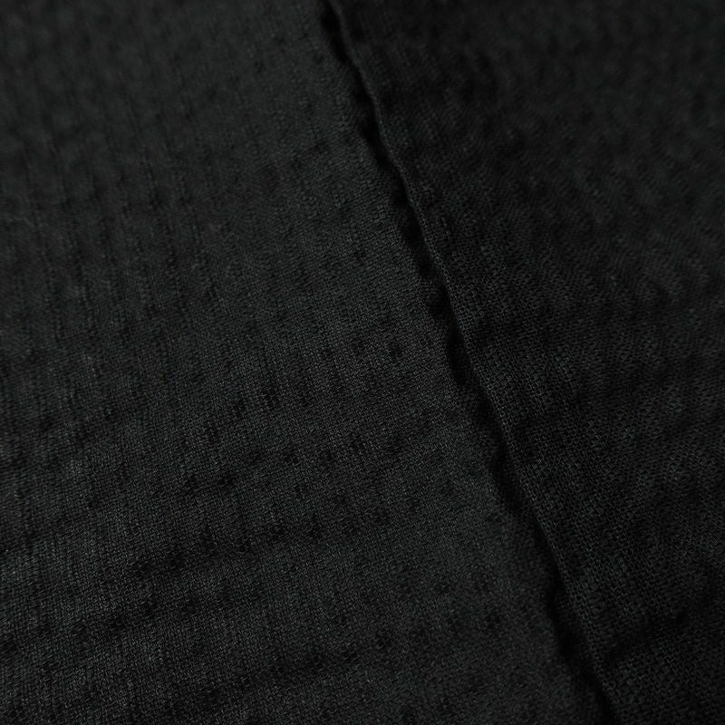 新品 男性用 浴衣 良品 綿 無地 単衣仕立て 身丈148cm 裄丈71.5cm 未使用品 黒_画像9