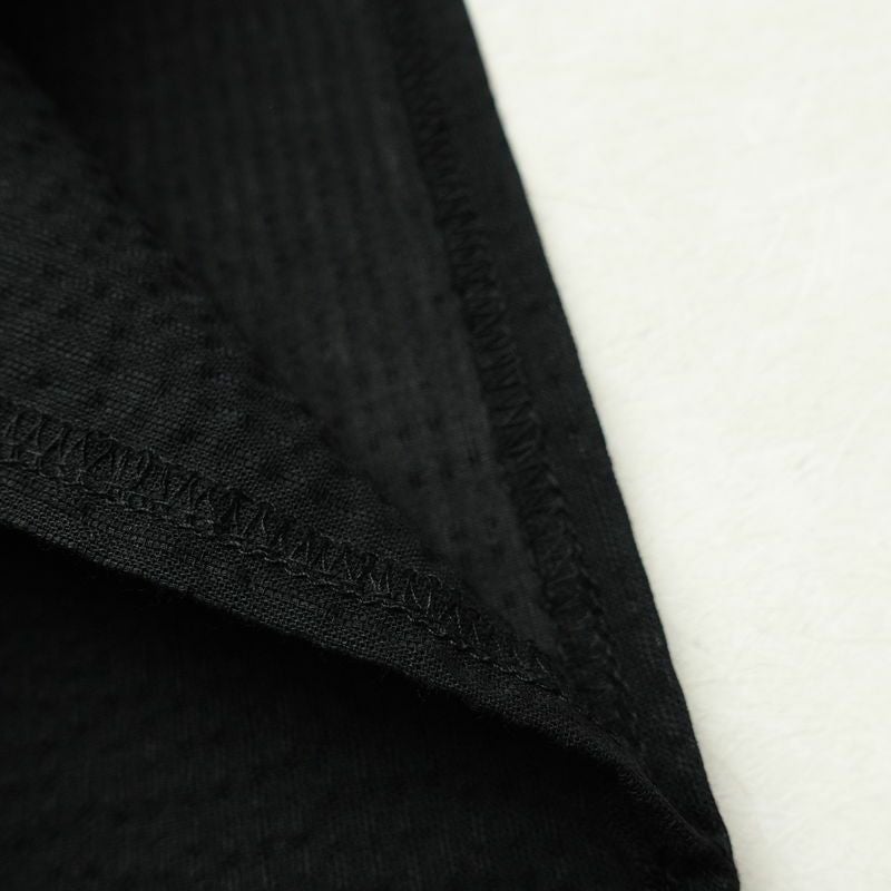 新品 男性用 浴衣 良品 綿 無地 単衣仕立て 身丈148cm 裄丈71.5cm 未使用品 黒_画像16