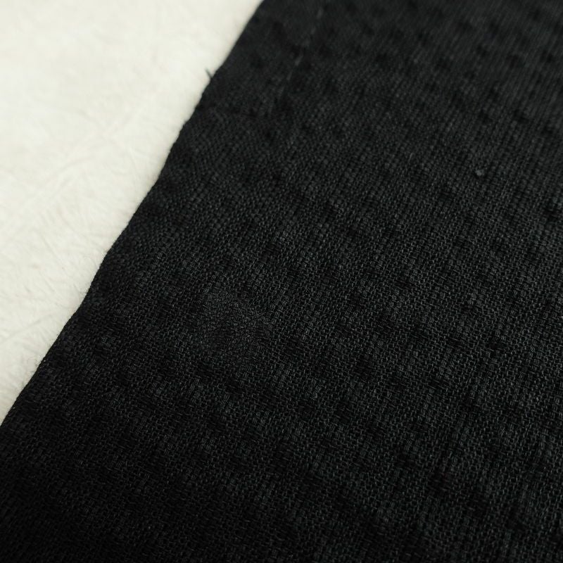 新品 男性用 浴衣 良品 綿 無地 単衣仕立て 身丈148cm 裄丈71.5cm 未使用品 黒_画像25