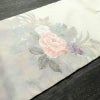 名古屋帯 太鼓柄 正絹 花柄 名古屋仕立て なごや帯 リサイクル帯 帯 シンプル 白_画像11