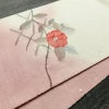名古屋帯 太鼓柄 正絹 花柄 通し仕立て なごや帯 リサイクル帯 帯 椿 シンプル 多色使い_画像11