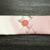 名古屋帯 太鼓柄 正絹 花柄 通し仕立て なごや帯 リサイクル帯 帯 椿 シンプル 多色使い_画像14