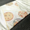名古屋帯 太鼓柄 正絹 古典柄 名古屋仕立て なごや帯 リサイクル帯 帯 雪輪 引箔 金糸 金・銀_画像11