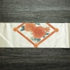 名古屋帯 太鼓柄 相良刺繍 正絹 花柄 名古屋仕立て なごや帯 リサイクル帯 帯 刺繍 金・銀_画像14