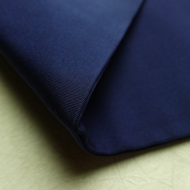 名古屋帯 太鼓柄 良品 正絹 花柄 名古屋仕立て なごや帯 リサイクル帯 一部しつけ糸付き 帯 シンプル 青・紺_画像10