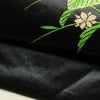 名古屋帯 太鼓柄 正絹 花柄 名古屋仕立て なごや帯 リサイクル帯 帯 黒_画像8