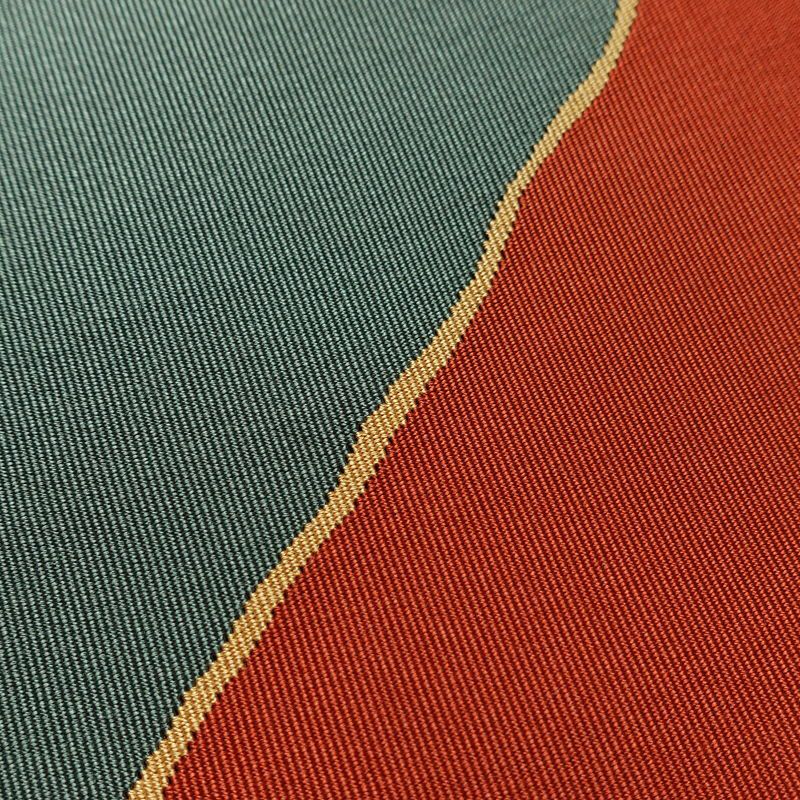 名古屋帯 太鼓柄 良品 正絹 その他の柄 名古屋仕立て なごや帯 リサイクル帯 帯 モダン シンプル 赤・朱_画像5