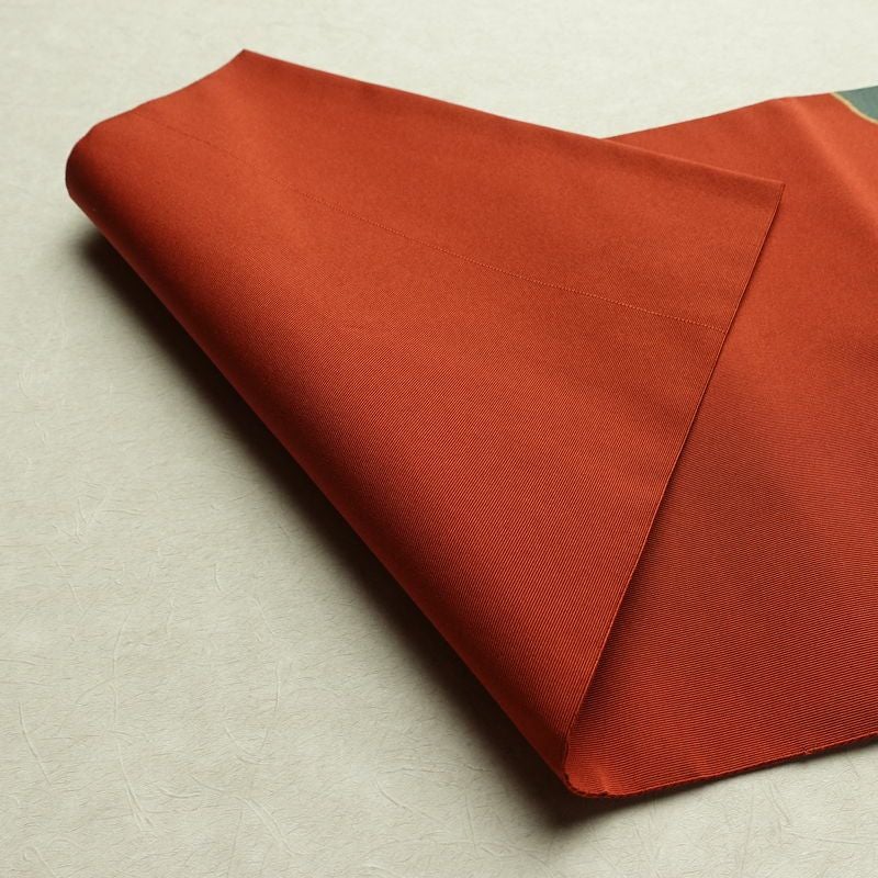 名古屋帯 太鼓柄 良品 正絹 その他の柄 名古屋仕立て なごや帯 リサイクル帯 帯 モダン シンプル 赤・朱_画像11