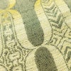 名古屋帯 六通柄 良品 正絹 古典柄 通し仕立て なごや帯 リサイクル帯 帯 緑・うぐいす色_画像4