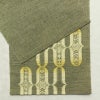 名古屋帯 六通柄 良品 正絹 古典柄 通し仕立て なごや帯 リサイクル帯 帯 緑・うぐいす色_画像12