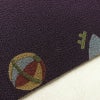 名古屋帯 全通柄 縮緬 正絹 人物・動物柄 名古屋仕立て なごや帯 リサイクル帯 帯 紫・藤色_画像14