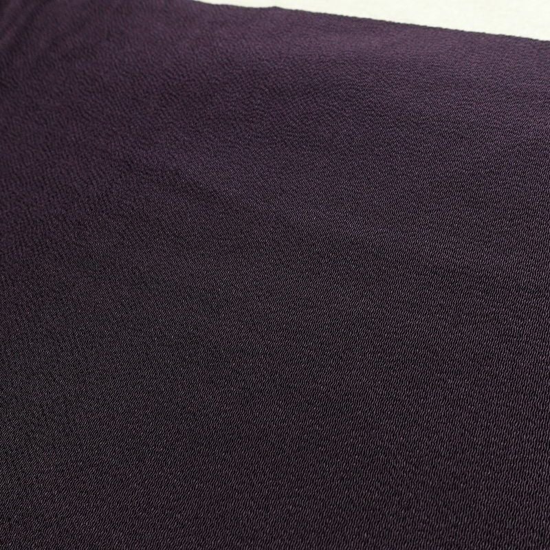 名古屋帯 全通柄 縮緬 正絹 人物・動物柄 名古屋仕立て なごや帯 リサイクル帯 帯 紫・藤色_画像16