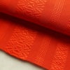 名古屋帯 全通柄 良品 夏用 混紡 縞柄・線柄 松葉仕立て なごや帯 リサイクル帯 帯 橙_画像7