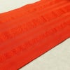 名古屋帯 全通柄 良品 夏用 混紡 縞柄・線柄 松葉仕立て なごや帯 リサイクル帯 帯 橙_画像11