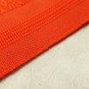 名古屋帯 全通柄 良品 夏用 混紡 縞柄・線柄 松葉仕立て なごや帯 リサイクル帯 帯 橙_画像12