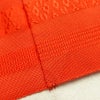 名古屋帯 全通柄 良品 夏用 混紡 縞柄・線柄 松葉仕立て なごや帯 リサイクル帯 帯 橙_画像18
