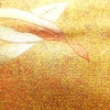 名古屋帯 太鼓柄 良品 正絹 花柄 名古屋仕立て なごや帯 リサイクル帯 帯 刺繍 箔 引箔 橙_画像5