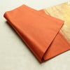 名古屋帯 太鼓柄 良品 正絹 花柄 名古屋仕立て なごや帯 リサイクル帯 帯 刺繍 箔 引箔 橙_画像11