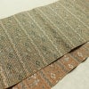 名古屋帯 全通柄 良品 正絹 幾何学柄・抽象柄 通し仕立て なごや帯 リサイクル帯 帯 オリエンタル ベージュ_画像13