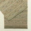 名古屋帯 全通柄 良品 正絹 幾何学柄・抽象柄 通し仕立て なごや帯 リサイクル帯 帯 オリエンタル ベージュ_画像15