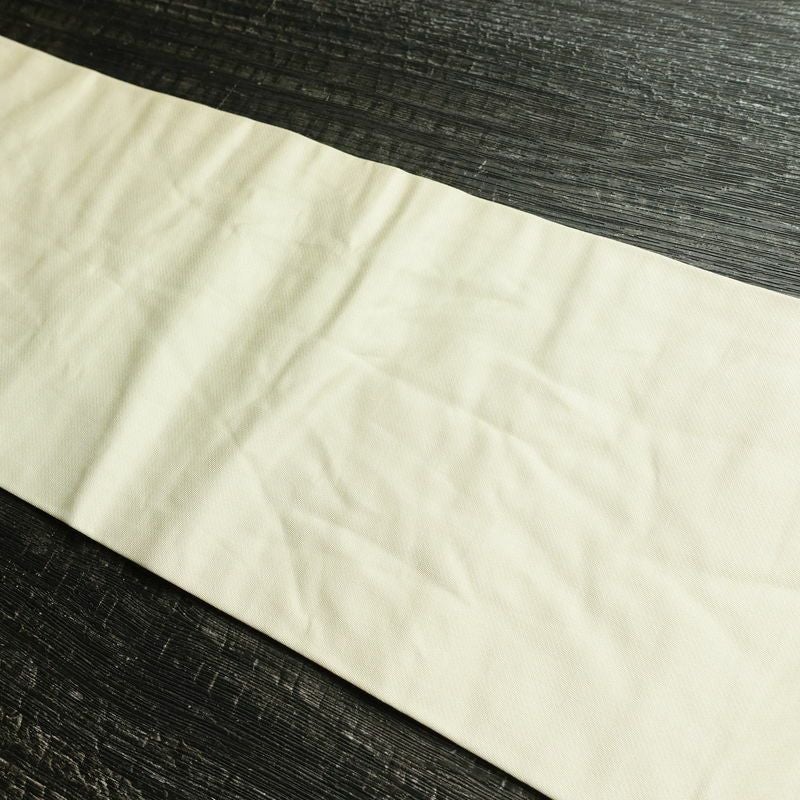 名古屋帯 太鼓柄 正絹 古典柄 名古屋仕立て なごや帯 リサイクル帯 帯 箔 紅葉 松 菊 白_画像15