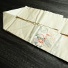 名古屋帯 太鼓柄 正絹 古典柄 名古屋仕立て なごや帯 リサイクル帯 帯 箔 紅葉 松 菊 白_画像21