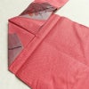 名古屋帯 六通柄 良品 正絹 木の葉・植物柄 名古屋仕立て なごや帯 リサイクル帯 帯 柿 ピンク_画像19