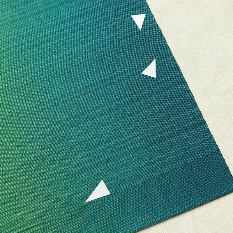 名古屋帯 太鼓柄 夏用 正絹 流水・波柄 名古屋仕立て なごや帯 リサイクル帯 帯 銀糸 緑・うぐいす色_画像8