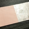 名古屋帯 六通柄 正絹 花柄 名古屋仕立て なごや帯 リサイクル帯 帯 引箔 ピンク_画像14