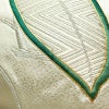 名古屋帯 太鼓柄 金駒刺繍 正絹 木の葉・植物柄 名古屋仕立て なごや帯 リサイクル帯 帯 刺繍 シンプル 金・銀_画像3