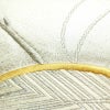 名古屋帯 太鼓柄 金駒刺繍 正絹 木の葉・植物柄 名古屋仕立て なごや帯 リサイクル帯 帯 刺繍 シンプル 金・銀_画像7