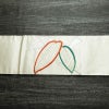 名古屋帯 太鼓柄 金駒刺繍 正絹 木の葉・植物柄 名古屋仕立て なごや帯 リサイクル帯 帯 刺繍 シンプル 金・銀_画像13