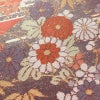 名古屋帯 太鼓柄 美品 正絹 名古屋仕立て なごや帯 古典柄リサイクル帯 帯 箔 菊 桜 銀朱色 赤・朱_画像3