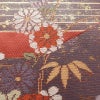 名古屋帯 太鼓柄 美品 正絹 名古屋仕立て なごや帯 古典柄リサイクル帯 帯 箔 菊 桜 銀朱色 赤・朱_画像4
