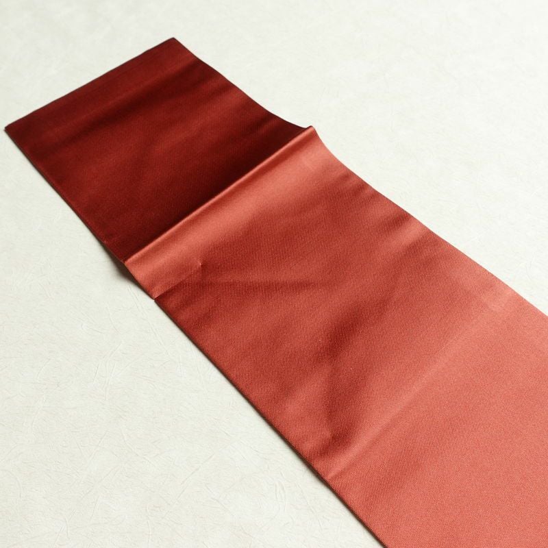 名古屋帯 太鼓柄 美品 正絹 名古屋仕立て なごや帯 古典柄リサイクル帯 帯 箔 菊 桜 銀朱色 赤・朱_画像17