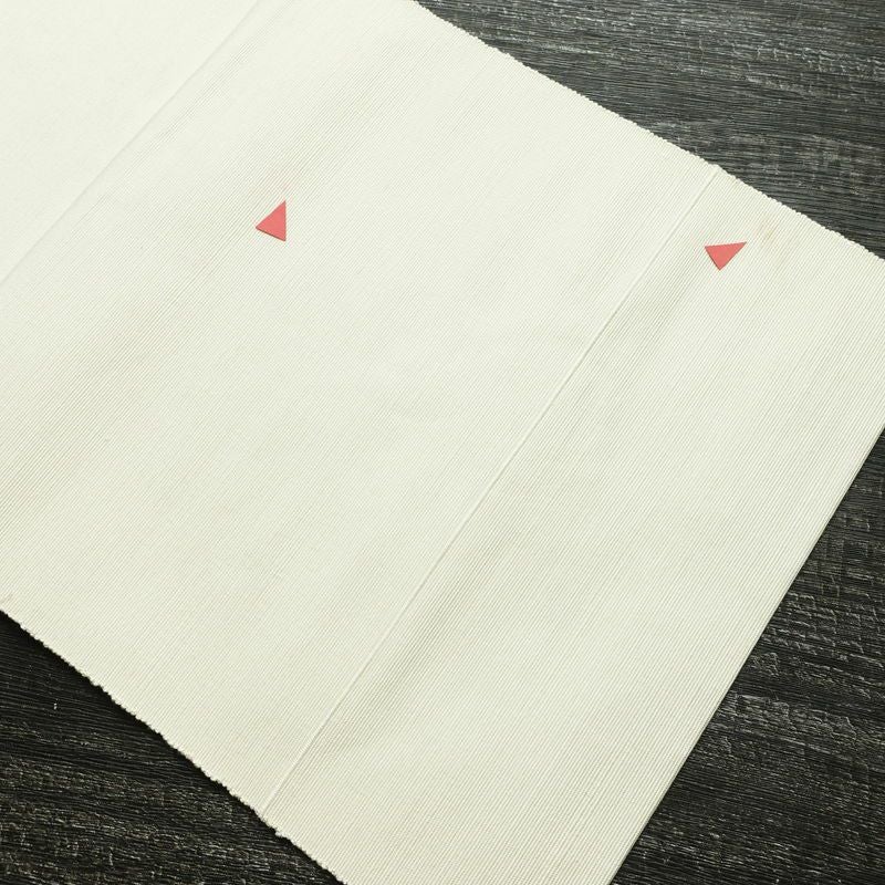 名古屋帯 太鼓柄 正絹 幾何学柄・抽象柄 松葉仕立て なごや帯 リサイクル帯 帯 白_画像18