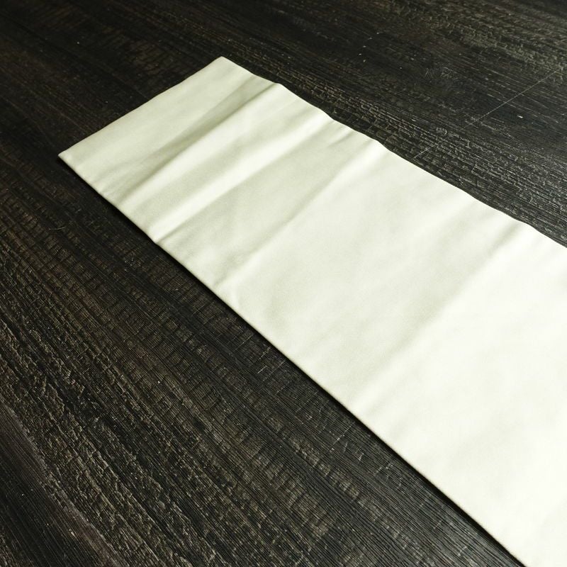 名古屋帯 押し花 太鼓柄 正絹 花柄 名古屋仕立て なごや帯 リサイクル帯 帯 モダン 洒落 白_画像17