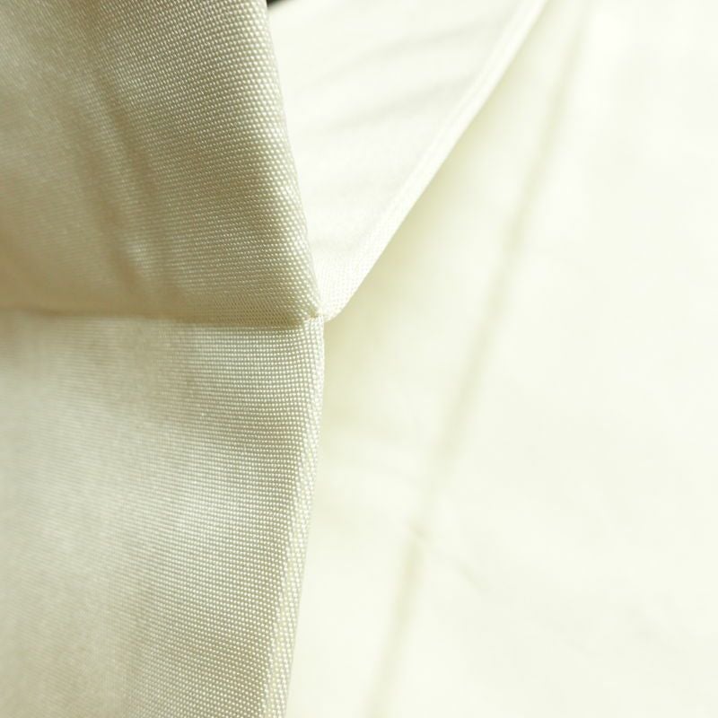 名古屋帯 押し花 太鼓柄 正絹 花柄 名古屋仕立て なごや帯 リサイクル帯 帯 モダン 洒落 白_画像20