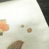 名古屋帯 太鼓柄 正絹 花柄 名古屋仕立て なごや帯 リサイクル帯 帯 箔 金彩 シンプル 金・銀_画像5
