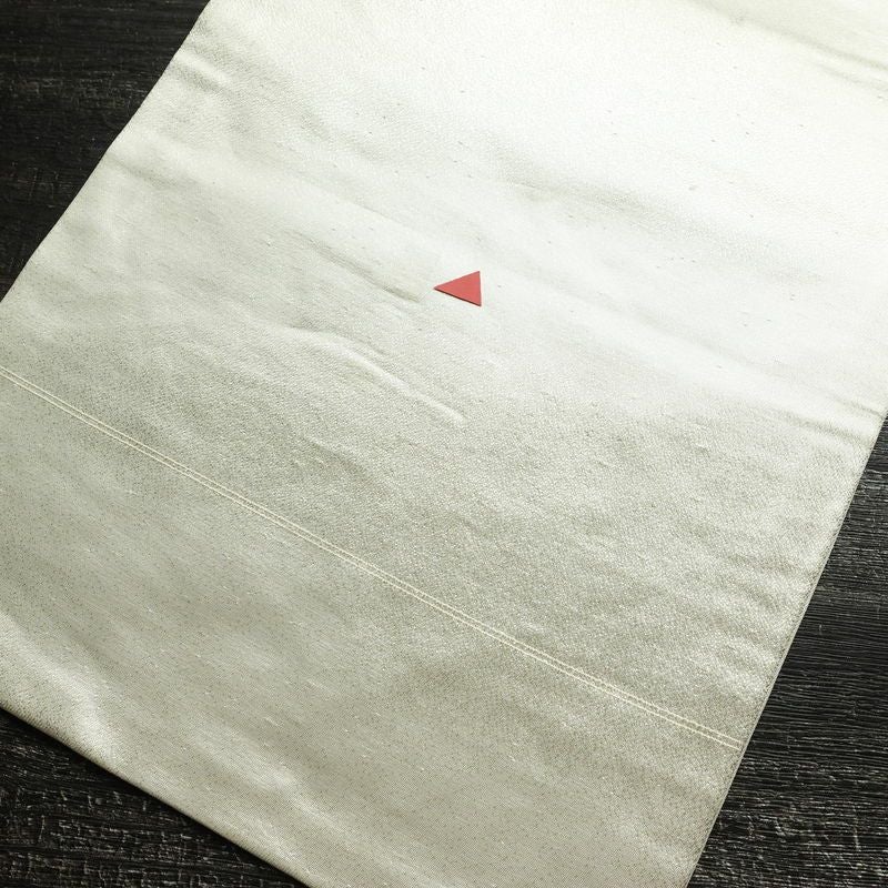 名古屋帯 太鼓柄 正絹 花柄 名古屋仕立て なごや帯 リサイクル帯 帯 箔 金彩 シンプル 金・銀_画像16