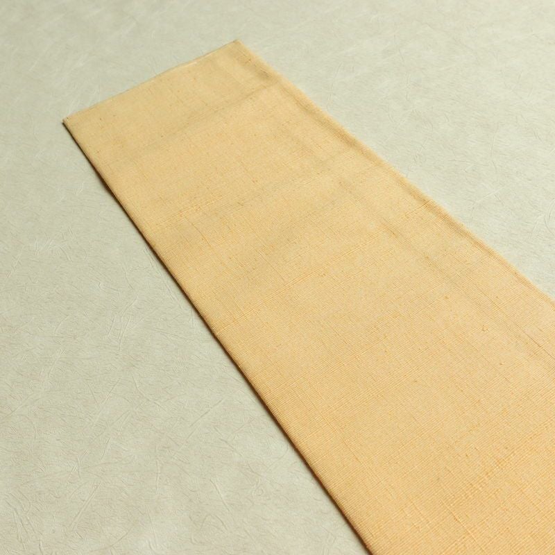 名古屋帯 太鼓柄 良品 しつけ糸付き 正絹 花柄 名古屋仕立て なごや帯 リサイクル帯 帯 金彩 モダン 橙_画像15