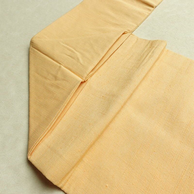 名古屋帯 太鼓柄 良品 しつけ糸付き 正絹 花柄 名古屋仕立て なごや帯 リサイクル帯 帯 金彩 モダン 橙_画像18