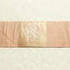 名古屋帯 太鼓柄 良品 正絹 幾何学柄・抽象柄 名古屋仕立て なごや帯 リサイクル帯 帯 ピンクベージュ ベージュ_画像13